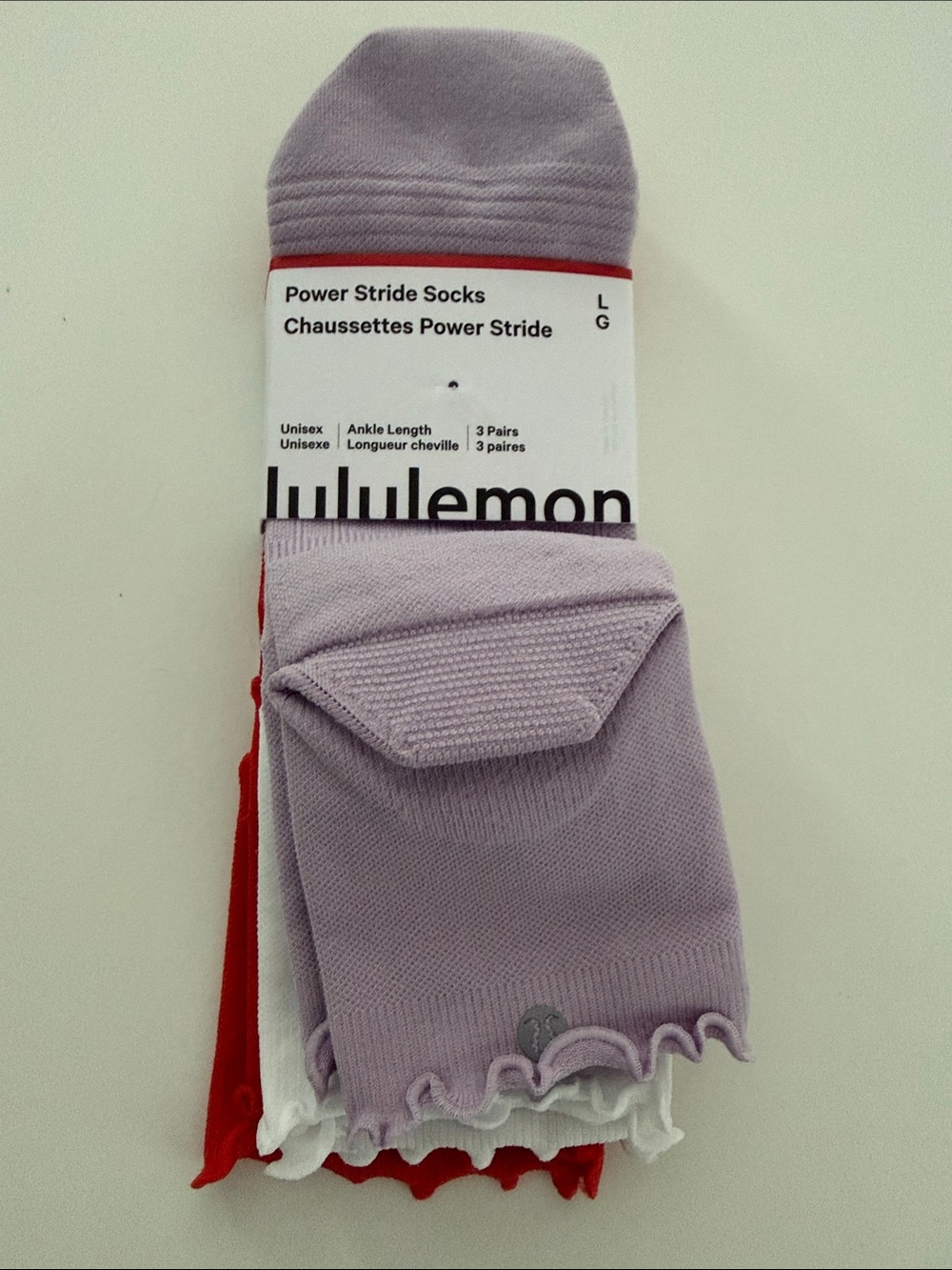 Lululemon - Power Stride Socks - 3 pack - NWT